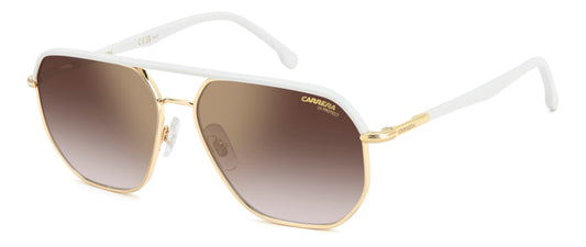 Lunettes de soleil CARRERA | CARRERA 304/S VVP 59/15 OR BLANC - Les Frères Opticiens